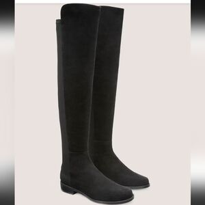 Stuart Weitzman 5050 Over the Knee Boots Black Suede